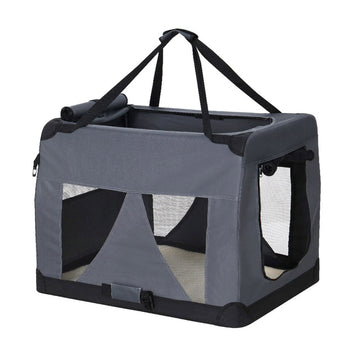 i.Pet Pet Carrier Soft Crate Dog Cat Travel 82x58CM Portable Foldable Car XL - RnR Galore