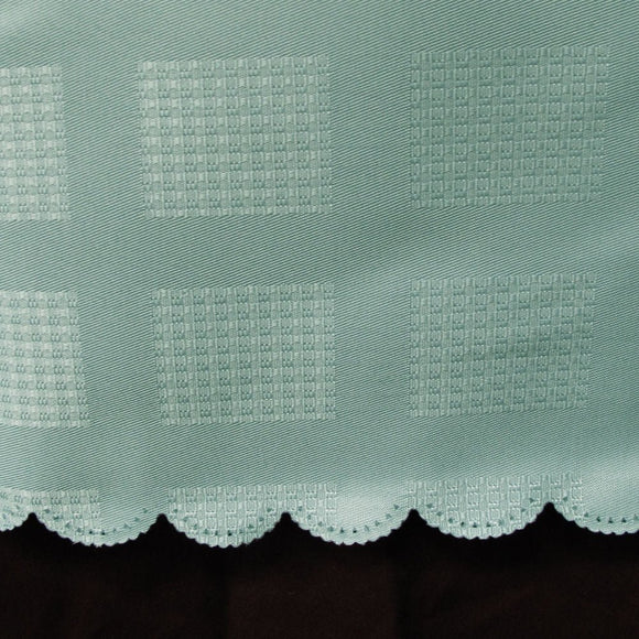 Jacquard Table Cloth Checkered Frost 180 cm Round - RnR Galore