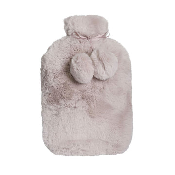 J.Elliot Home Amara Hot Water Bottle with Super Plush Faux Fur Cover Blush - RnR Galore