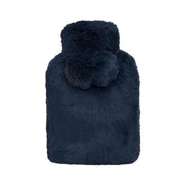 J.Elliot Home Amara Hot Water Bottle with Super Plush Faux Fur Cover Navy - RnR Galore