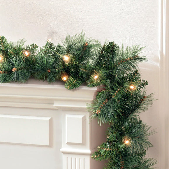 Jingle Jollys 1.8m Christmas Garland with LED lights Party Xmas Decorations - RnR Galore