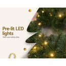 Jingle Jollys 1.8m Christmas Garland with LED lights Party Xmas Decorations - RnR Galore