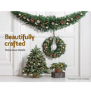 Jingle Jollys 2.1m Christmas Garland Xmas Decorations Green Wedding Party - RnR Galore