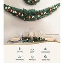 Jingle Jollys 2.4m Christmas Garland Xmas Decorations Green Wedding Party - RnR Galore
