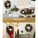 Jingle Jollys 2FT 60CM Christmas Wreath with Decor Xmas Tree Decoration - RnR Galore