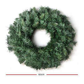 Jingle Jollys 60cm Christmas Wreath Garland Xmas Decorations Wedding Party - RnR Galore