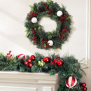 Jingle Jollys Christmas Garland with Wreath Set Ornaments Xmas Tree Decor - RnR Galore