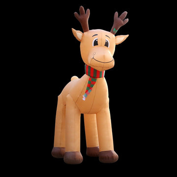 Jingle Jollys Christmas Inflatable Reindeer 5M Illuminated Decorations - RnR Galore