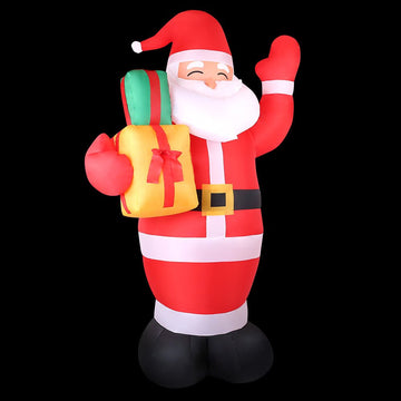 Jingle Jollys Christmas Inflatable Santa 2.4M Illuminated Decorations - RnR Galore