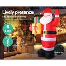 Jingle Jollys Christmas Inflatable Santa 2.4M Illuminated Decorations - RnR Galore