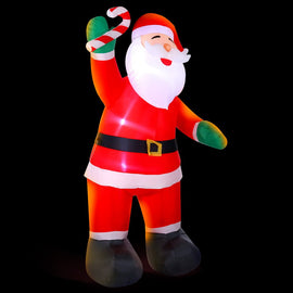 Jingle Jollys Christmas Inflatable Santa 3M Illuminated Decorations - RnR Galore