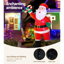 Jingle Jollys Christmas Inflatable Santa 3M Illuminated Decorations - RnR Galore