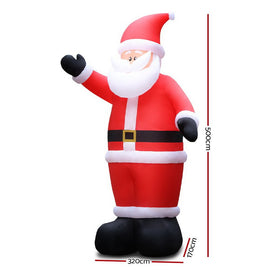Jingle Jollys Christmas Inflatable Santa 5M Illuminated Decorations - RnR Galore