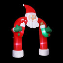 Jingle Jollys Christmas Inflatable Santa Archway 2.3M Outdoor Decorations Lights - RnR Galore
