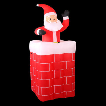 Jingle Jollys Christmas Inflatable Santa Pop Up 1.8M Illuminated Decorations - RnR Galore