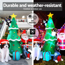 Jingle Jollys Christmas Inflatable Santa Tree 3M Illuminated Decorations - RnR Galore