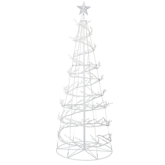 Jingle Jollys Christmas Tree 1.8M 6FT LED Xmas Decoration Cold White Lights - RnR Galore