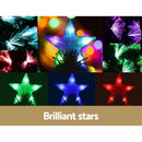 Jingle Jollys Christmas Tree 2.1M 7FT LED Xmas Multi Colour Lights Optic Fibre - RnR Galore