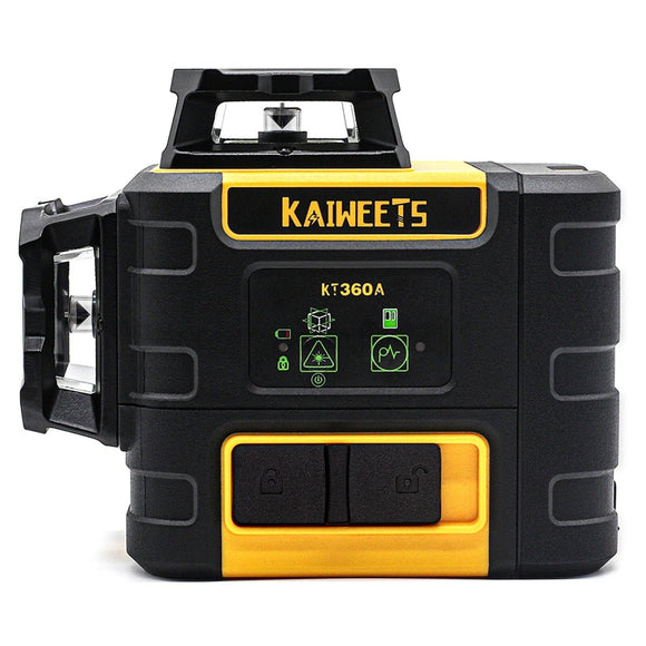 KAIWEETS KT360A Green Laser Level 3 X 360° Rotary Self Leveling with 1 Rechargeable Battery - RnR Galore