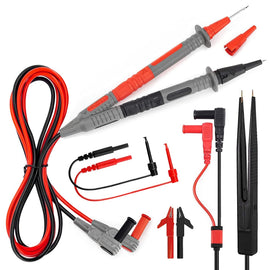 KAIWEETS Soft Silicone Electrician Test Leads Kit CAT III 1000V & CAT IV 600V with Alligator Clips and Needle Probe for Fluke/AstroAI/INNOVA Multimeter Electronic Clamp Meter 8PCS - RnR Galore