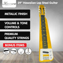 Karrera 29in 6 - String Lap Steel Hawaiian Guitar - Metallic Gold - RnR Galore