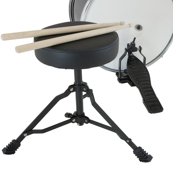 Karrera Children's 4pc Drum Kit - Black - RnR Galore