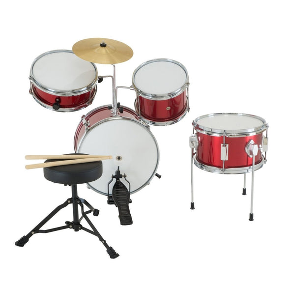 Karrera Children's 4pc Drum Kit - Red - RnR Galore