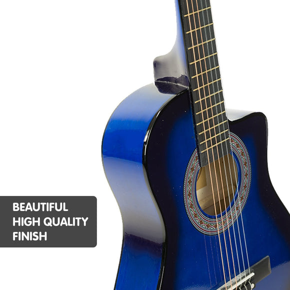 Karrera Childrens Acoustic Guitar Kids - Blue - RnR Galore