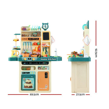 Keezi Kids Kitchen Pretend Play Set Cooking Sound Steam Light Function - RnR Galore