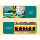 Keezi Kids Kitchen Pretend Play Set Cooking Sound Steam Light Function - RnR Galore
