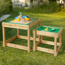 Keezi Kids Sandpit Wooden Sandbox Sand Pit Water Table Outdoor Toys 101cm - RnR Galore