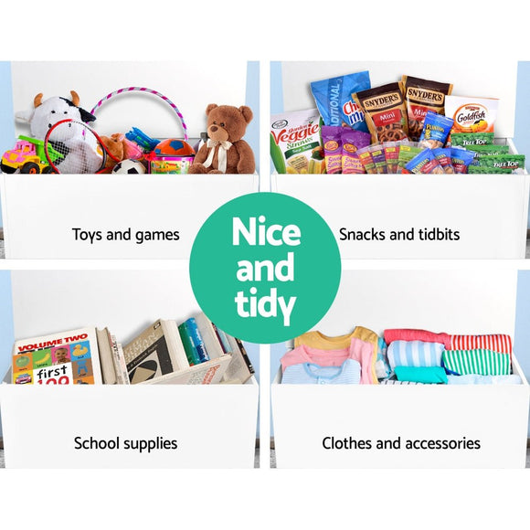 Keezi Kids Toy Box Chest Children Container Storage Clothes Organiser Cabinet - RnR Galore