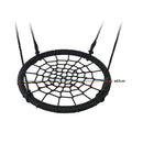Kids Rope Swing Round Outdoor Birds Crows Nest Spider Web Swing Seat 65cm - RnR Galore