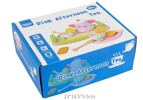 Kids Wooden Kitchen Tea Set Pretend Play - RnR Galore