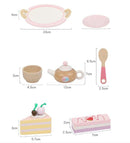 Kids Wooden Kitchen Tea Set Pretend Play - RnR Galore
