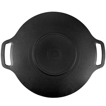 Korean Grill Pan Nonstick 6 Layer 40cm Round BBQ Griddle Indoor or Outdoor Cooking - RnR Galore