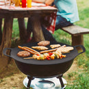 Korean Grill Pan Nonstick 6 Layer 40cm Round BBQ Griddle Indoor or Outdoor Cooking - RnR Galore
