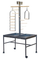 Large Bird Parrot Playpen Gym Toy Stand On Wheels - RnR Galore