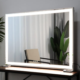 Large Hollywood Makeup Mirror 3 Modes Lighted and Smart Touch Control (92 x 68 cm) - RnR Galore
