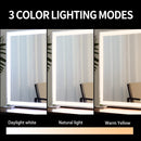 Large Hollywood Makeup Mirror 3 Modes Lighted and Smart Touch Control (92 x 68 cm) - RnR Galore