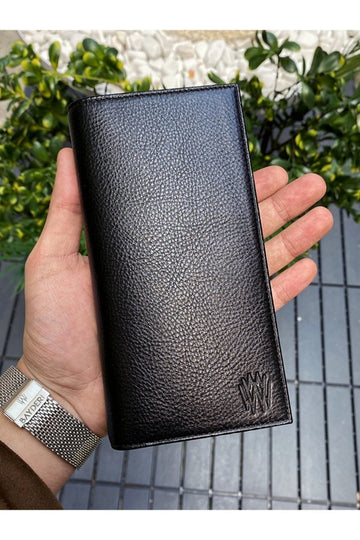 Leather Phone Wallet - Black - RnR Galore