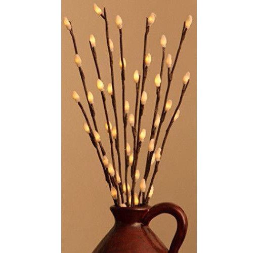 LED Light Bunch Stem - Warm White BATTERY fairy lights - 50cm high 20 bulbs/petals - RnR Galore