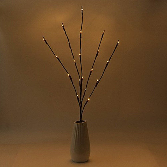 LED Light Bunch Stem - Warm White BATTERY fairy lights - 50cm high 20 bulbs/petals - RnR Galore
