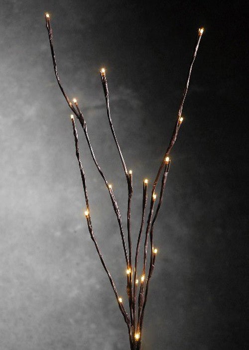 LED Light Bunch Stem - Warm White BATTERY fairy lights - 50cm high 20 bulbs/petals - RnR Galore