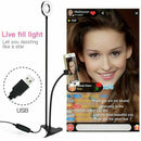LED Selfie Ring Light with Cell Phone Holder Flexible Stand Live Stream Lamp AU - RnR Galore