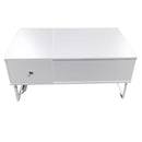 Lift Up White Coffee Table With Storage - RnR Galore