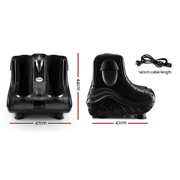 Livemor Foot Massager Massagers Shiatsu Electric Roller Ankle Calf Leg Kneading Black - RnR Galore