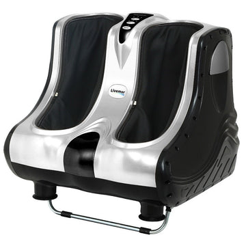 Livemor Foot Massager Massagers Shiatsu Electric Roller Ankle Calf Leg Kneading Silver - RnR Galore