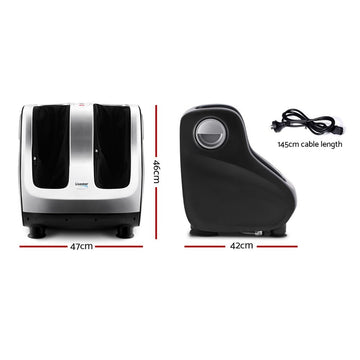 Livemor Foot Massager Shiatsu Massagers Electric Roller Calf Leg Kneading Silver - RnR Galore