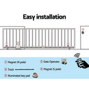 Lockmaster Automatic Sliding Gate Opener Kit Keypad 6M 1200KG - RnR Galore